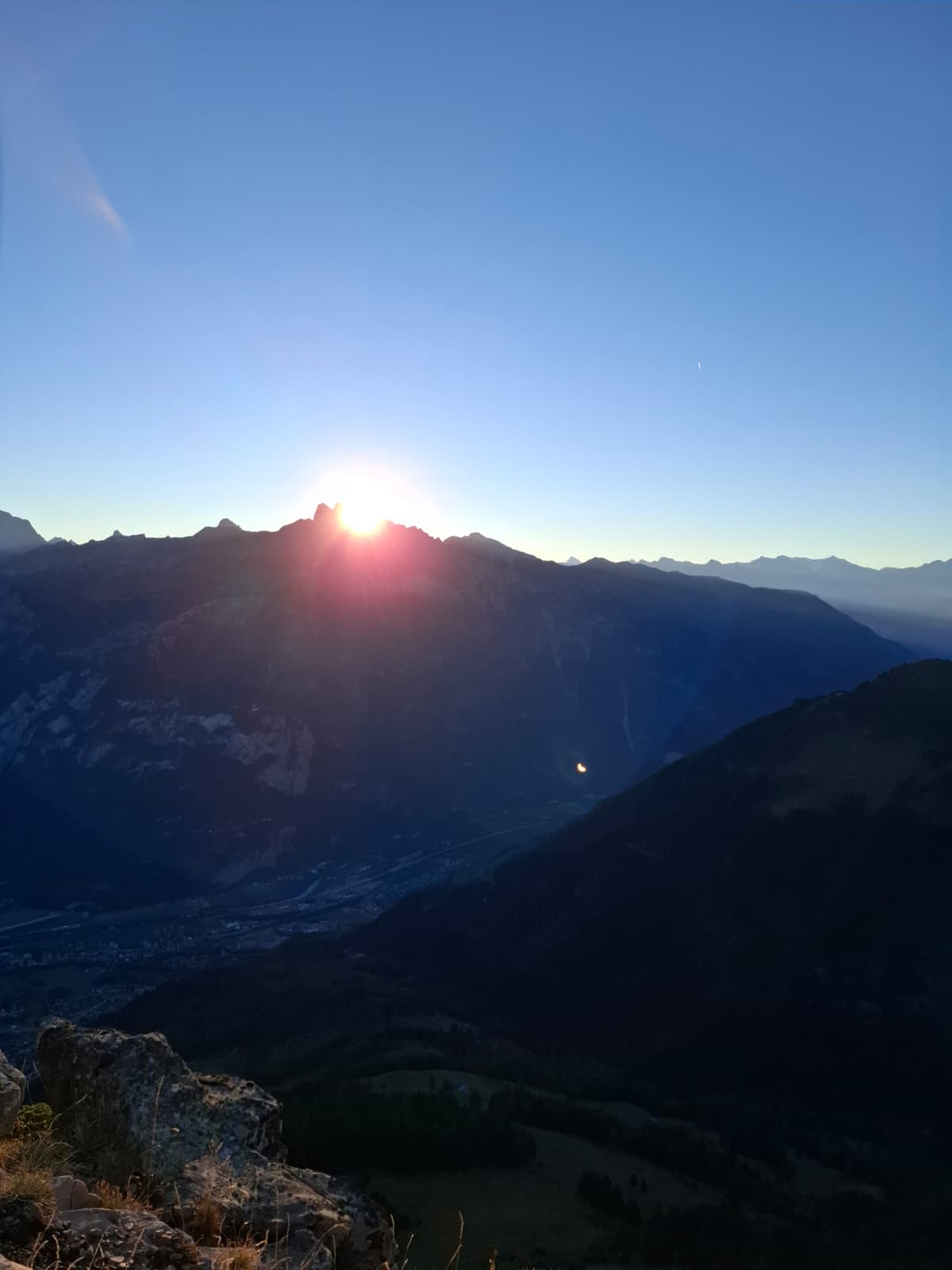 Levé de soleil à la Dent de Valerette